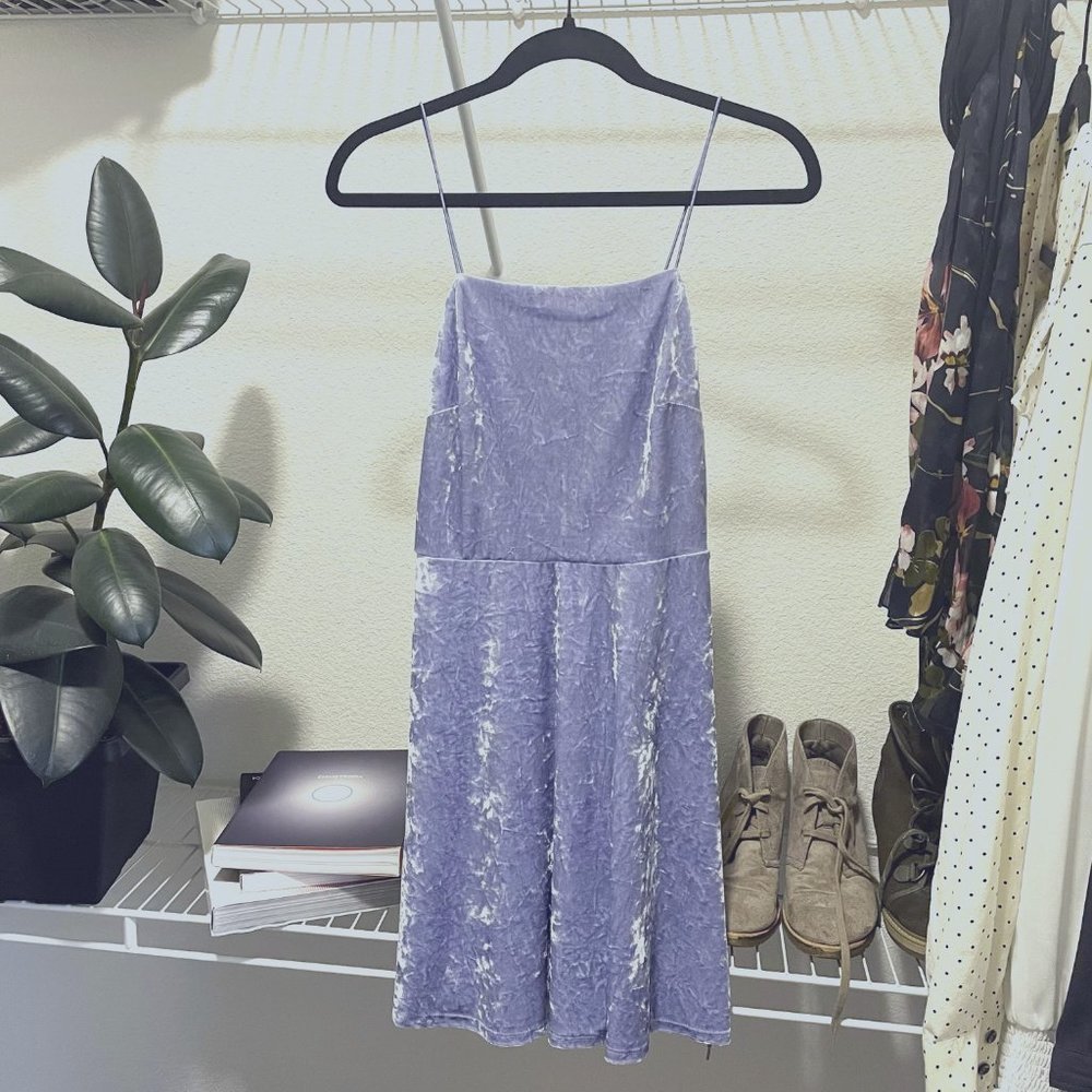 Wild Fable / Velvet Dress / Periwinkle / Small